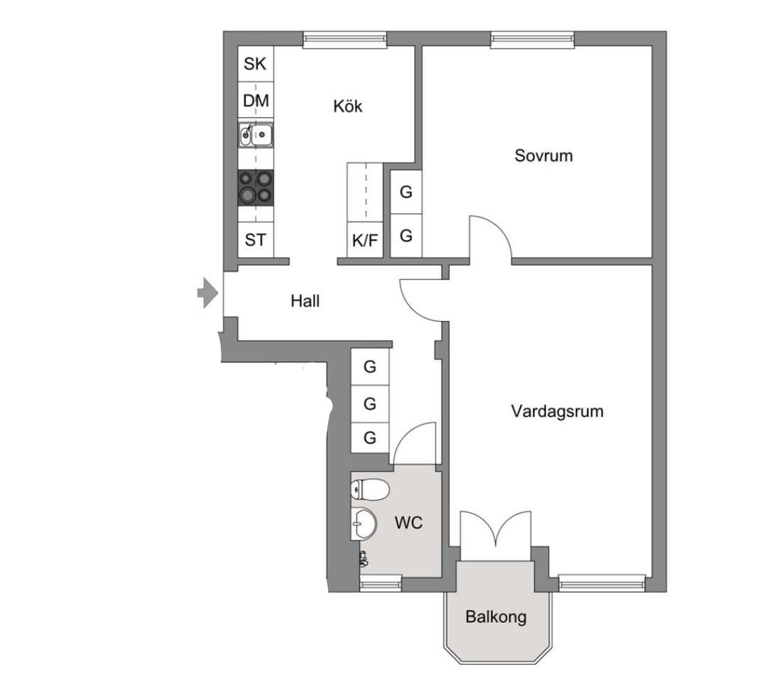 Lägenhet – Stockholm, Bandhagen - Bild 4