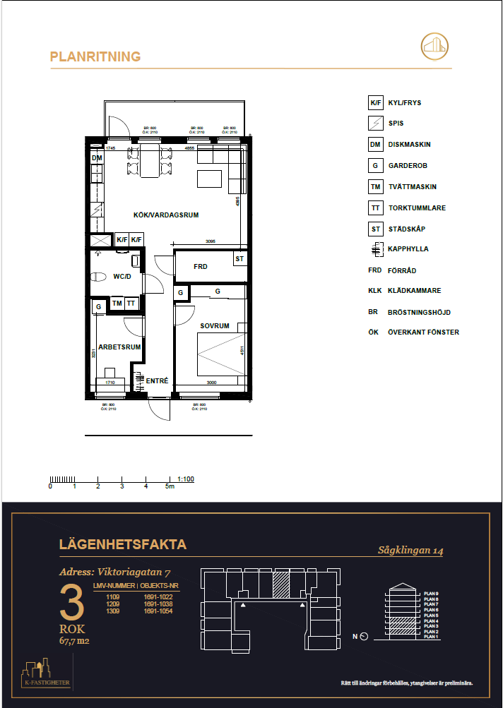 3 rok · 68 m² i Västerås – bild 7