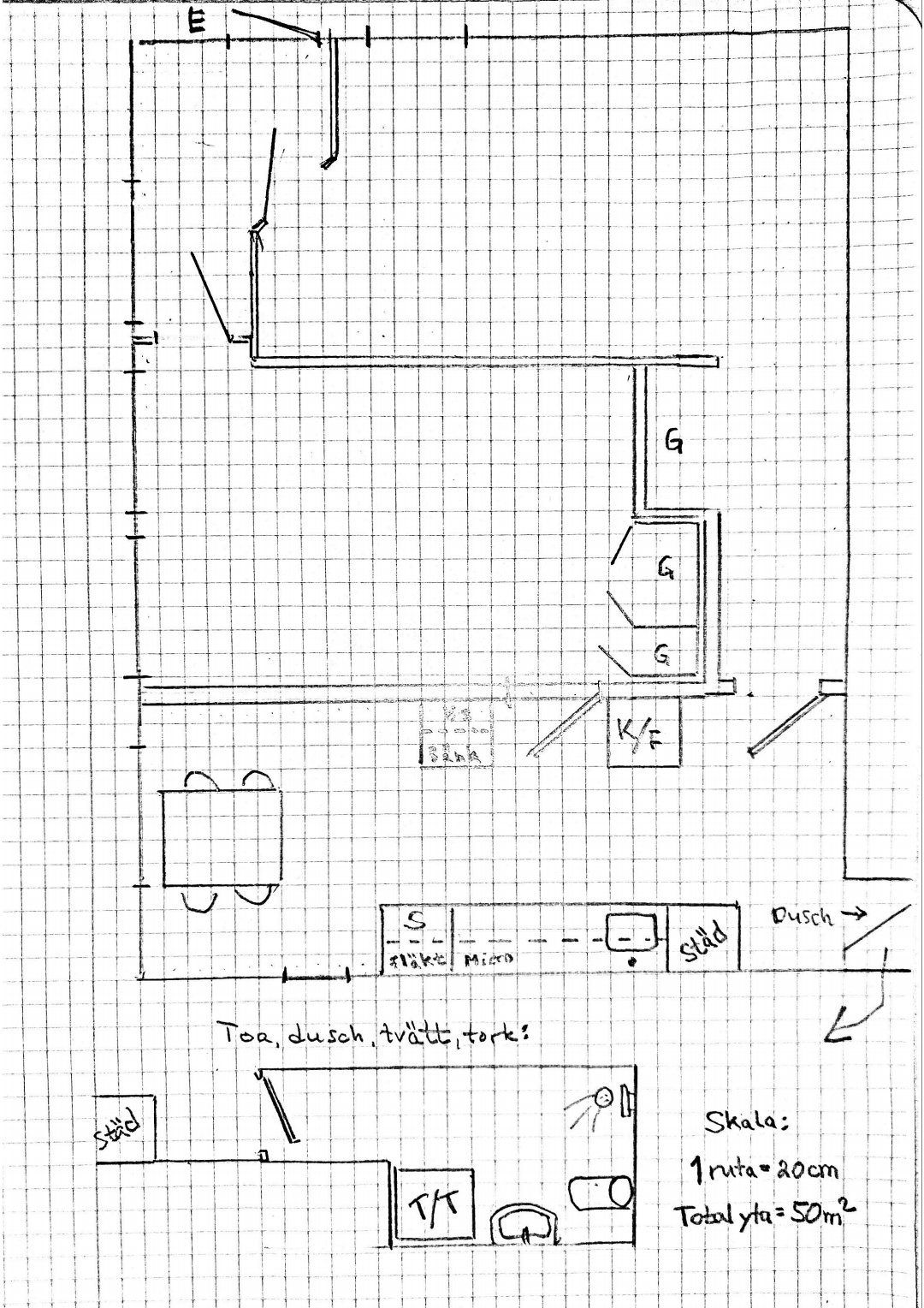 Lägenhet, 2 rooms, 50 sqm, Uppsala