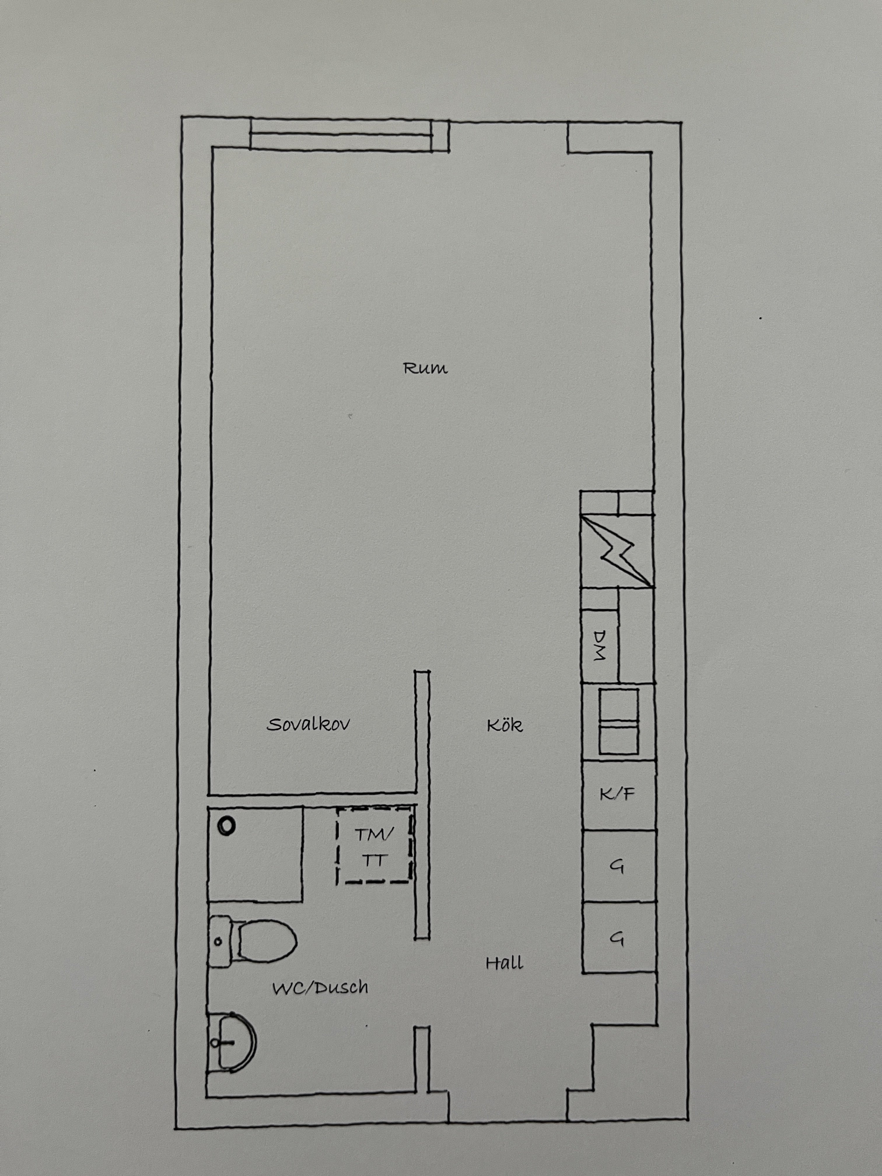 Lägenhet, 1 rooms, 29 sqm, Uppsala