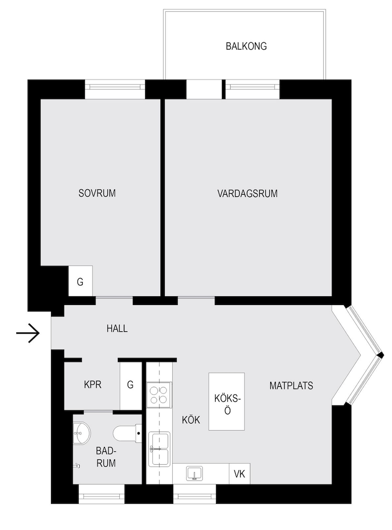 2.5 rum och kök, Johanneshov — 16 000 kr/mån — bild 3