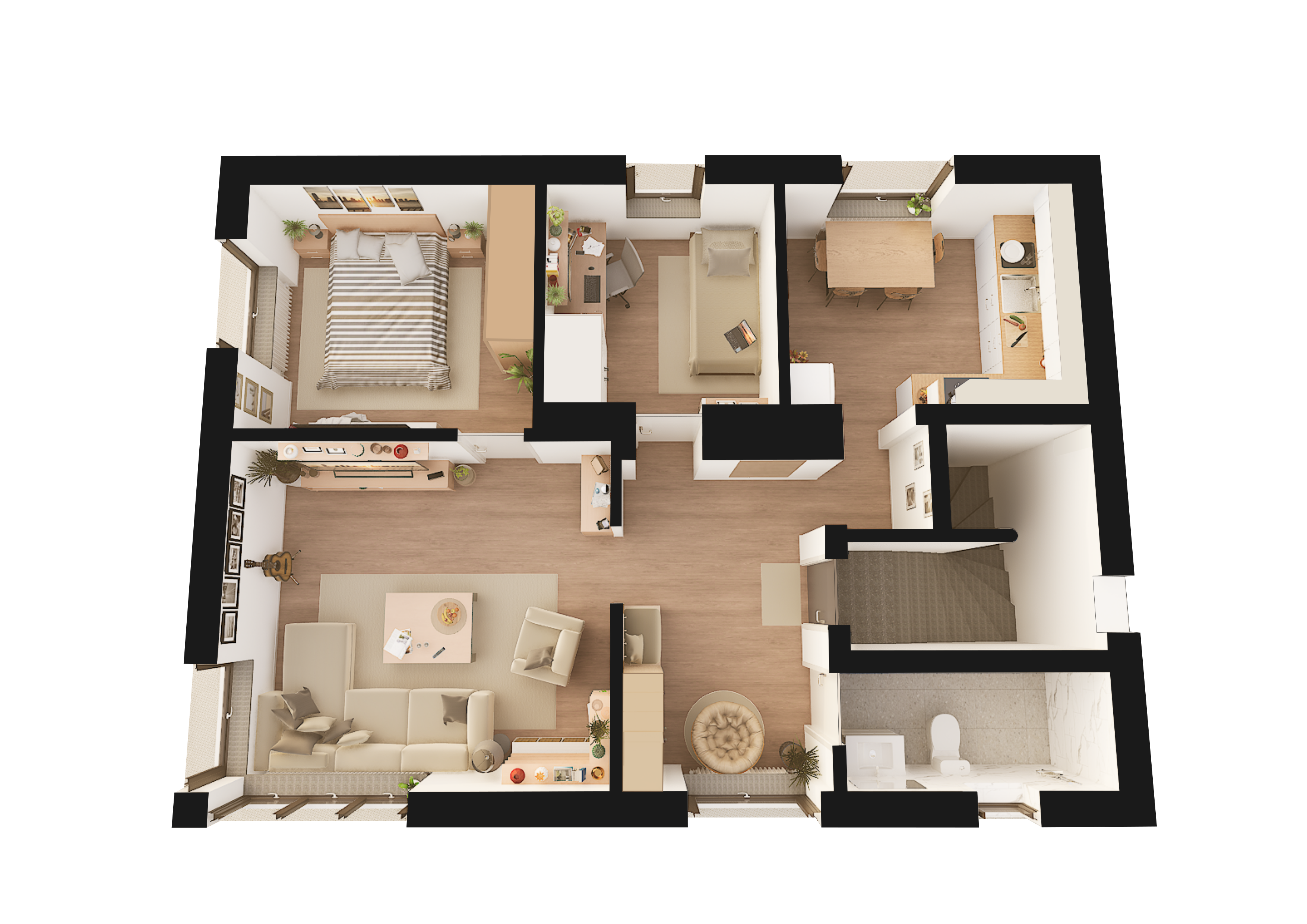 Lägenhet, 3 rooms, 63 sqm, Trelleborg
