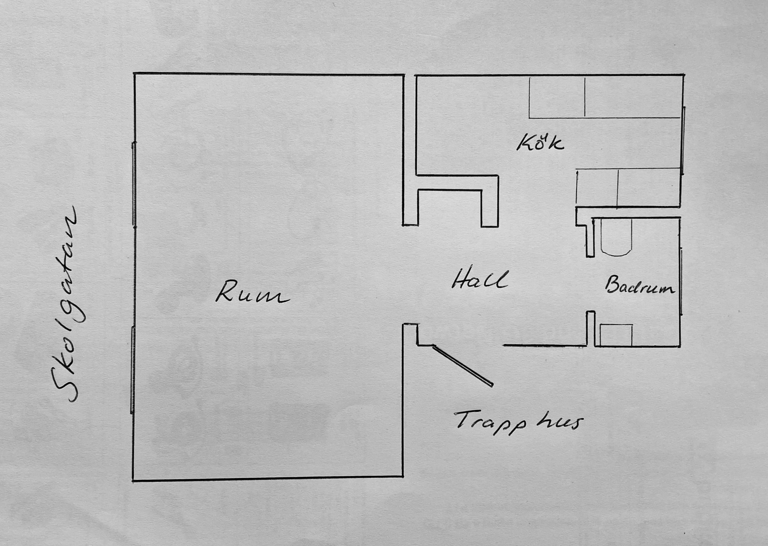 Lägenhet, 1 rooms, 28 sqm, Kungsör