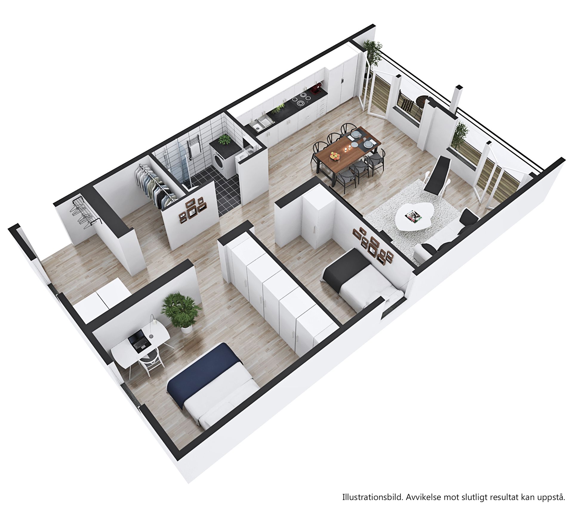 Lägenhet, 3 rooms, 77 sqm, Karlstad
