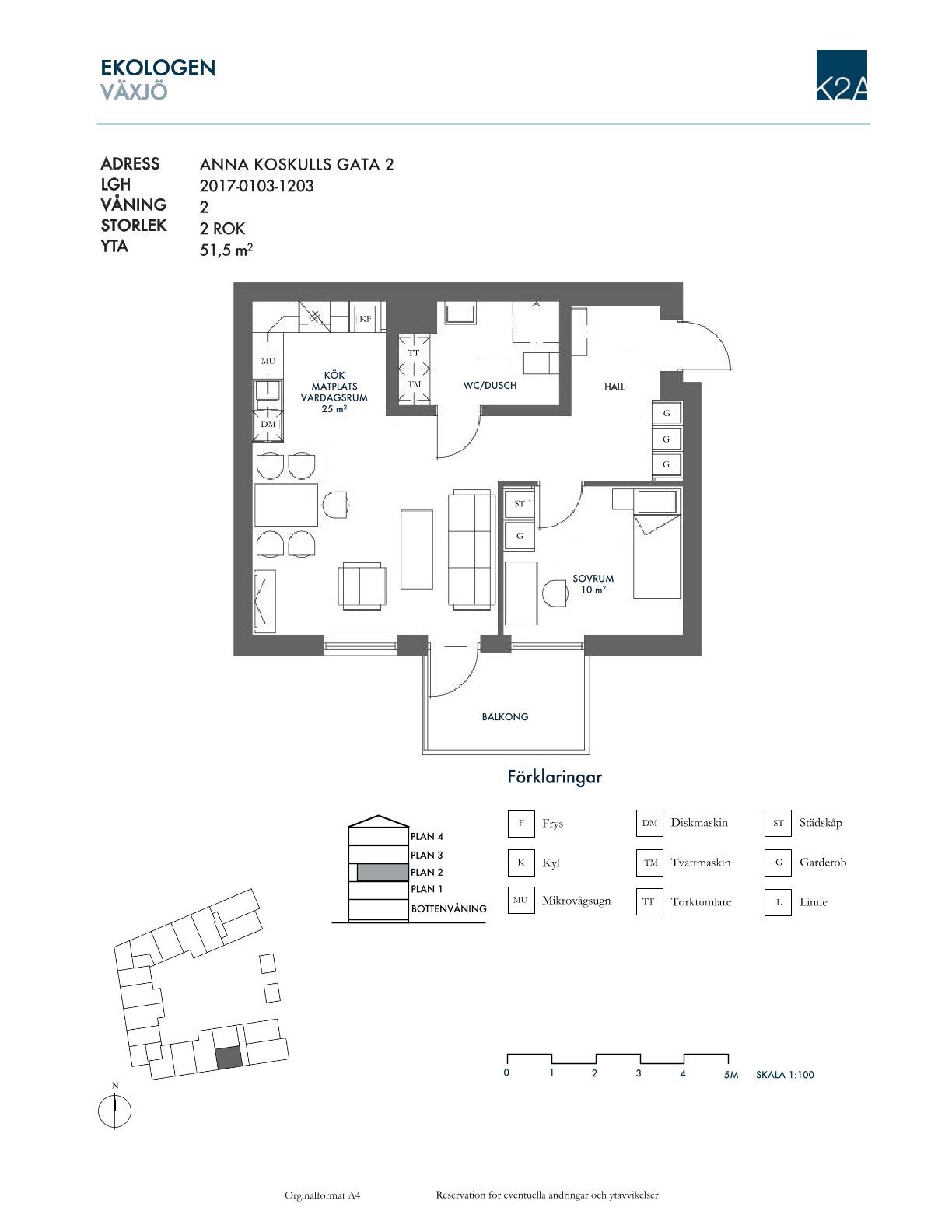 2 rok · 51 m² i Växjö – bild 7