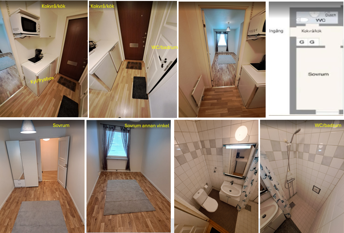 Lägenhet, 2 rooms, 25 sqm, Kista