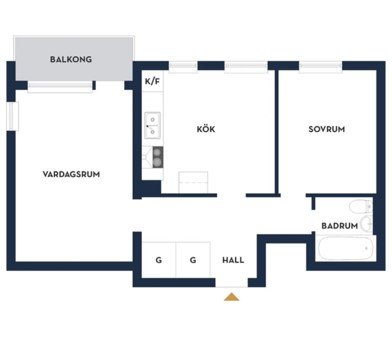 2 rok · 60 m² i Malmö – bild 11