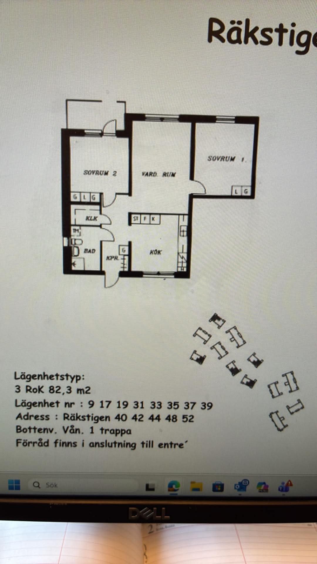 Lägenhet, 3 rooms, 81 sqm, Piteå