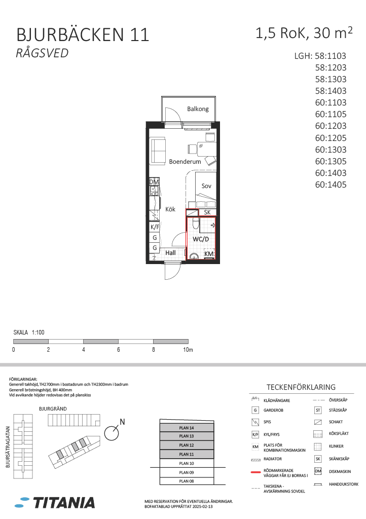 Lägenhet, 1 rooms, 30 sqm, Bandhagen