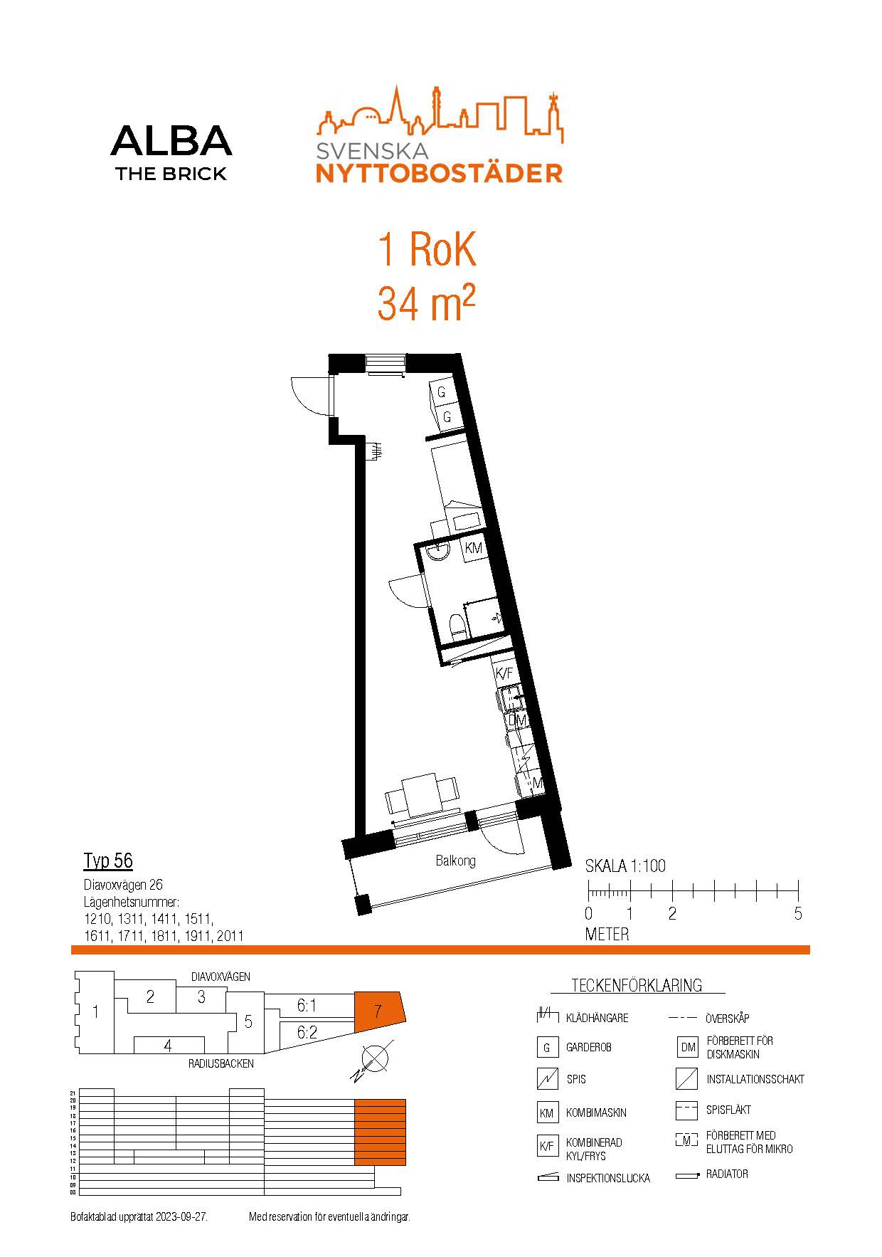 Lägenhet, 1 rooms, 34 sqm, Hägersten