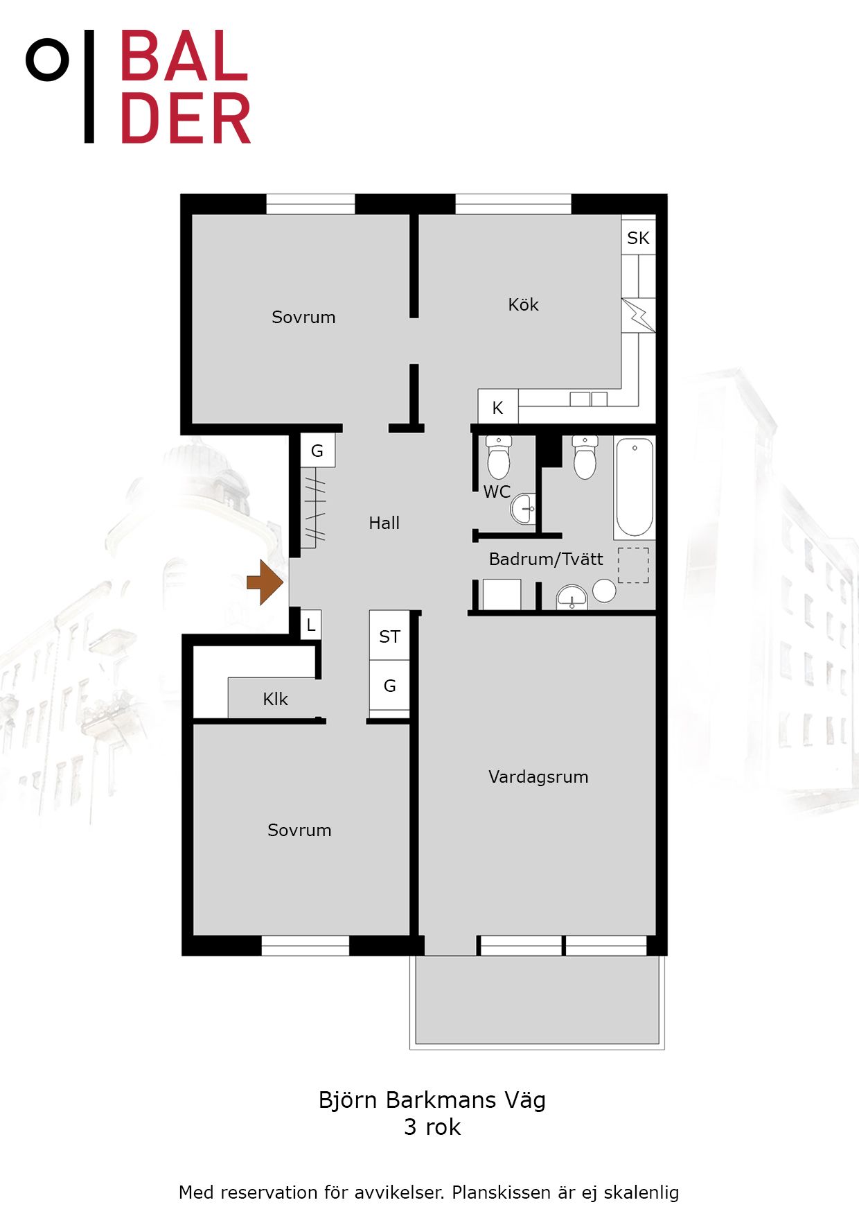 Lägenhet, 3 rooms, 79 sqm, Ösmo