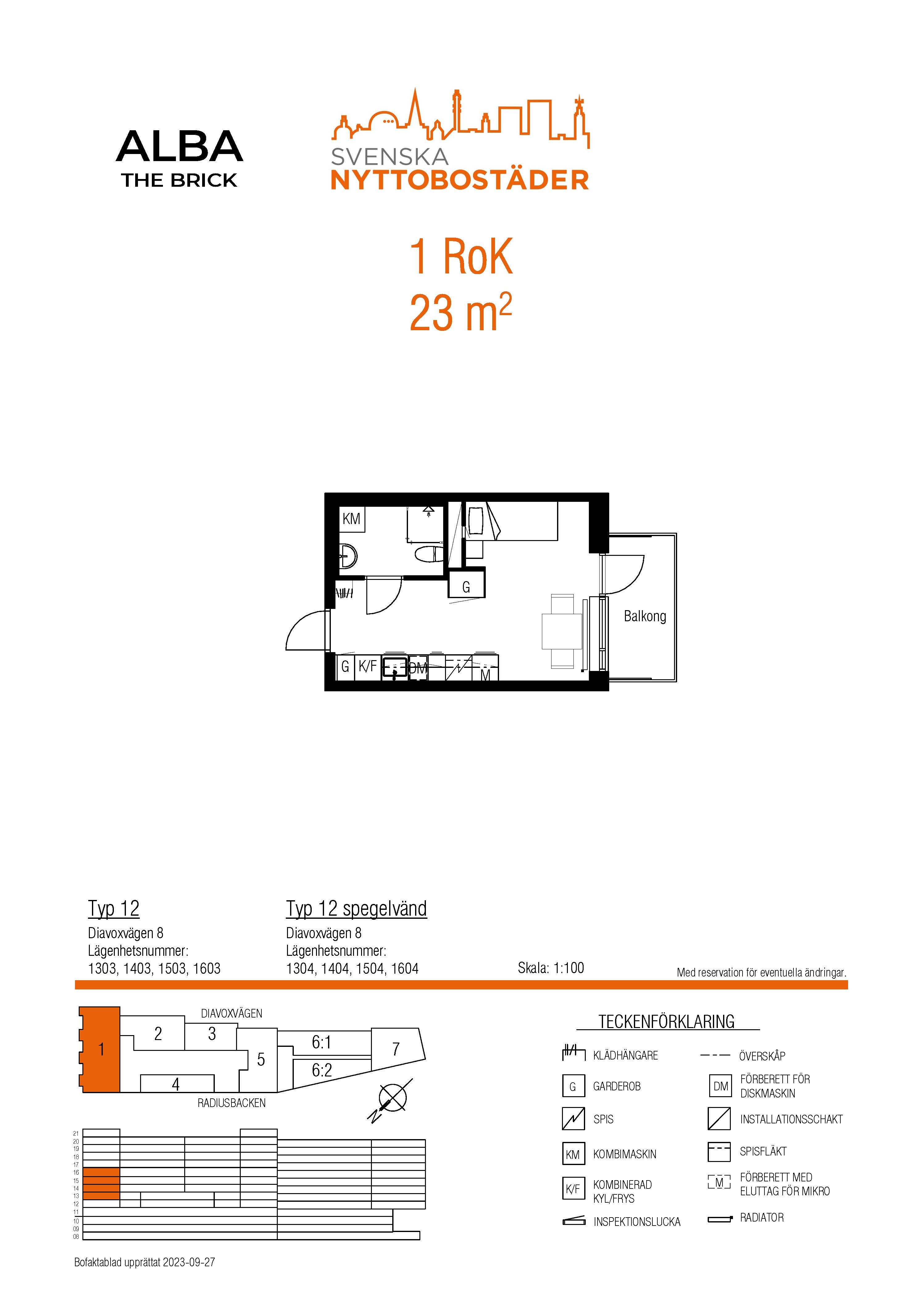 Lägenhet, 1 rooms, 23 sqm, Hägersten