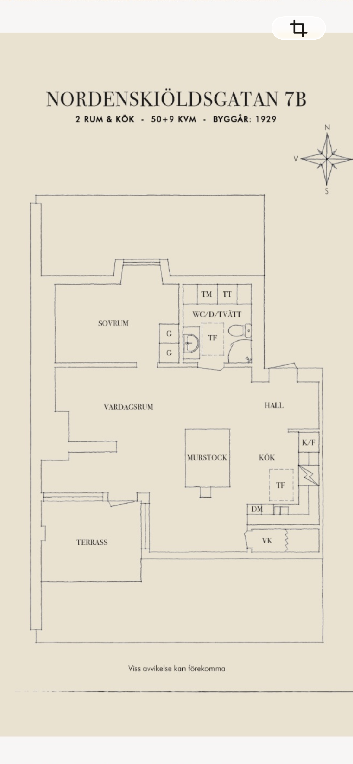 Lägenhet, 2 rooms, 50 sqm, Göteborg