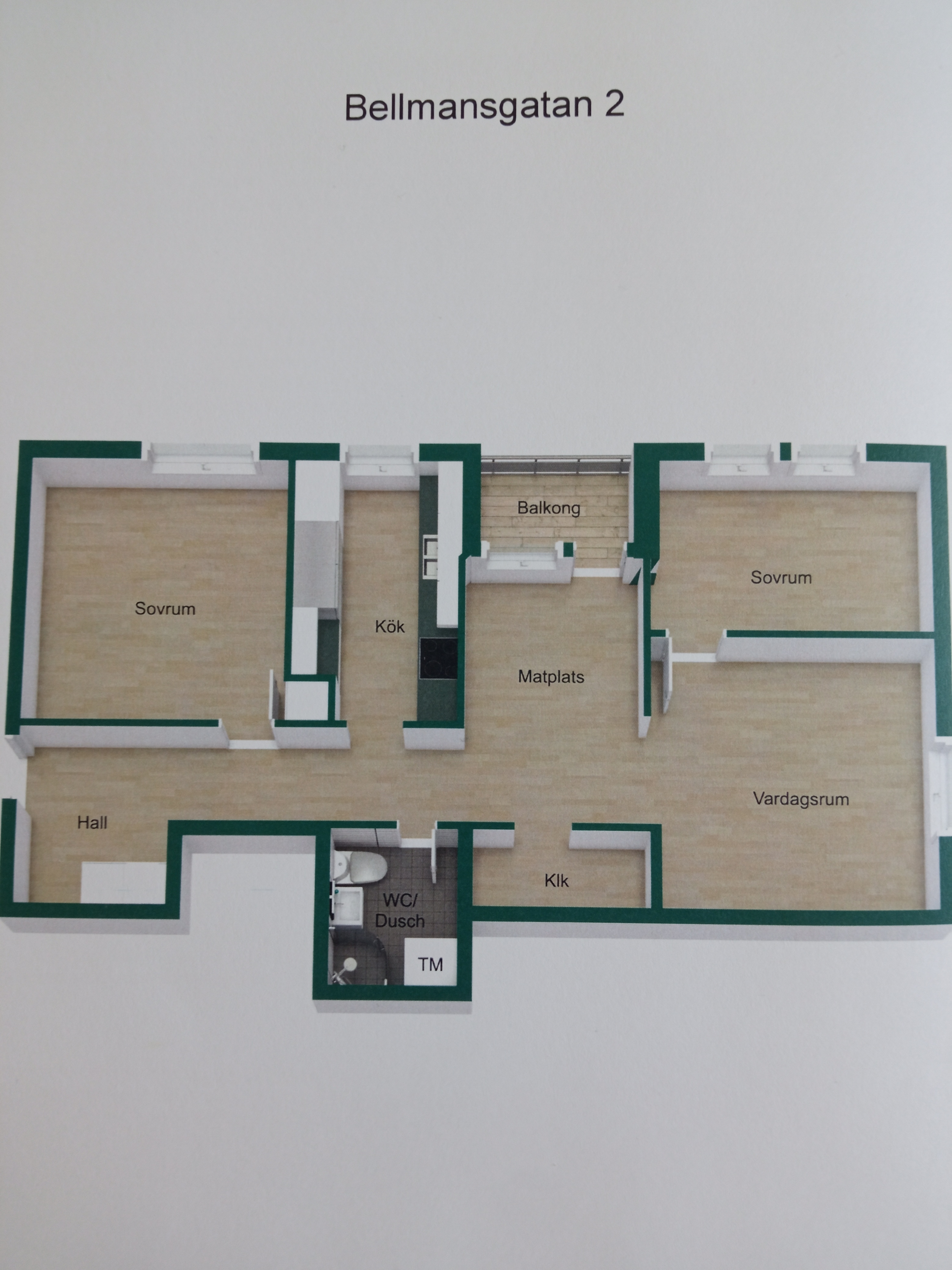 Lägenhet, 3 rum, 68 kvm, Uppsala