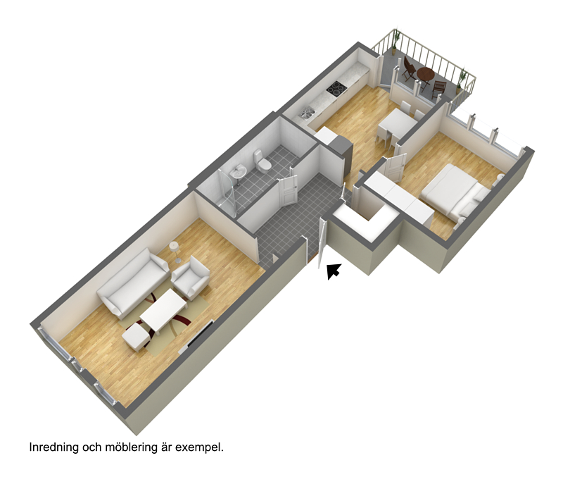 2 rok · 64 m² i Borås – bild 2