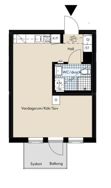 2 rooms · 35 m² in Varmdo