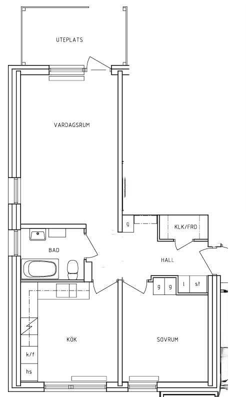 2 rok · 55 m² i Dannike – bild 2