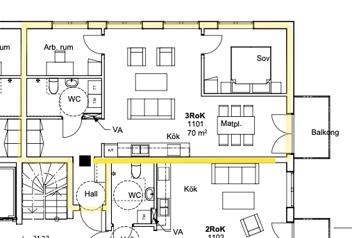 3 rok · 70 m² i Strängnäs – bild 5
