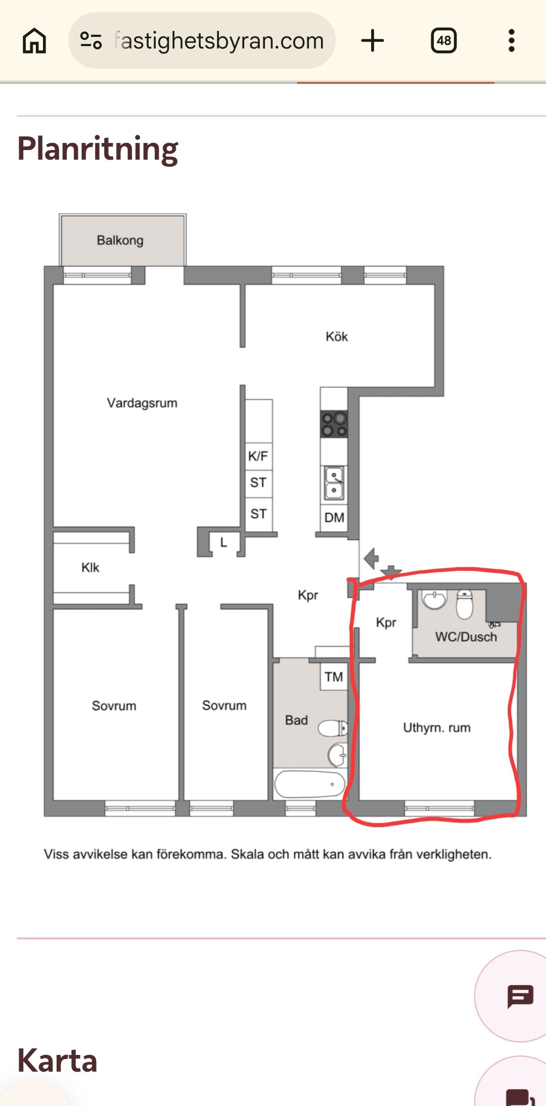 Lägenhet, 1 rooms, 25 sqm, Spånga