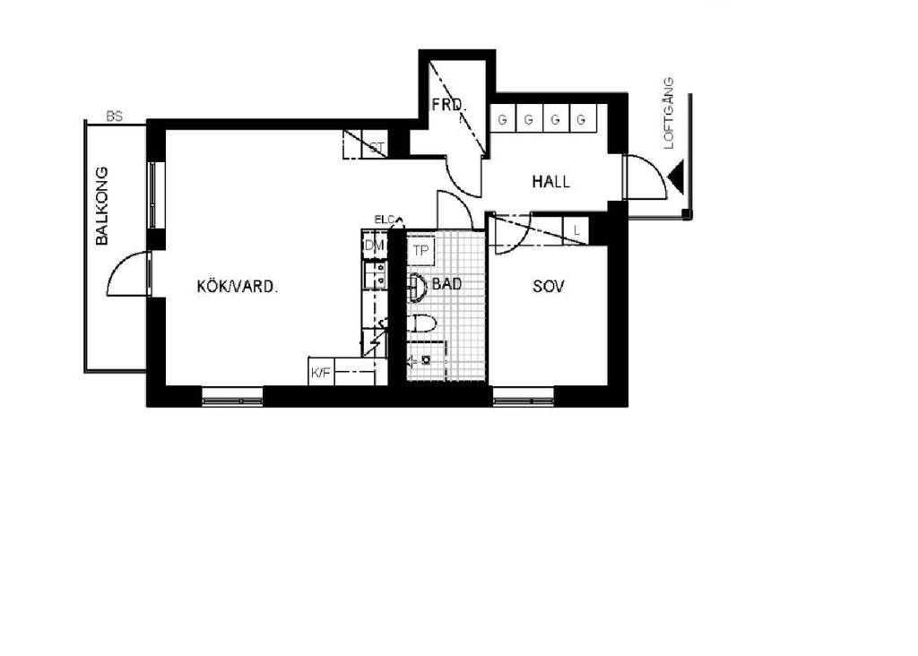 Lägenhet, 2 rooms, 55 sqm, Järfälla