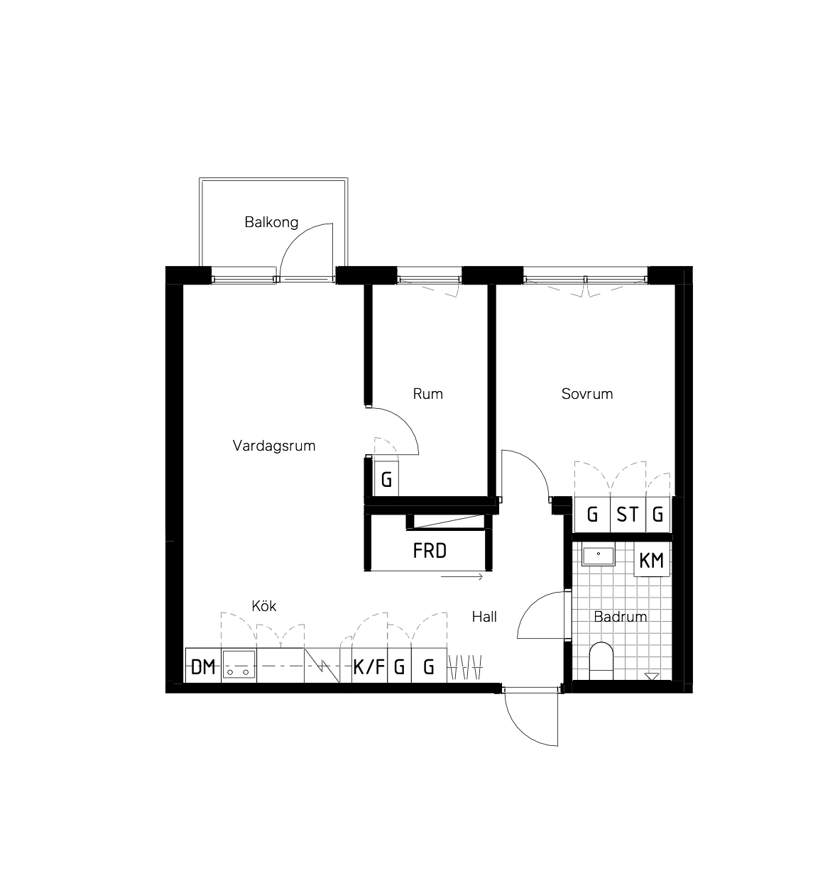 3 rok · 55 m² i Gävle – bild 3