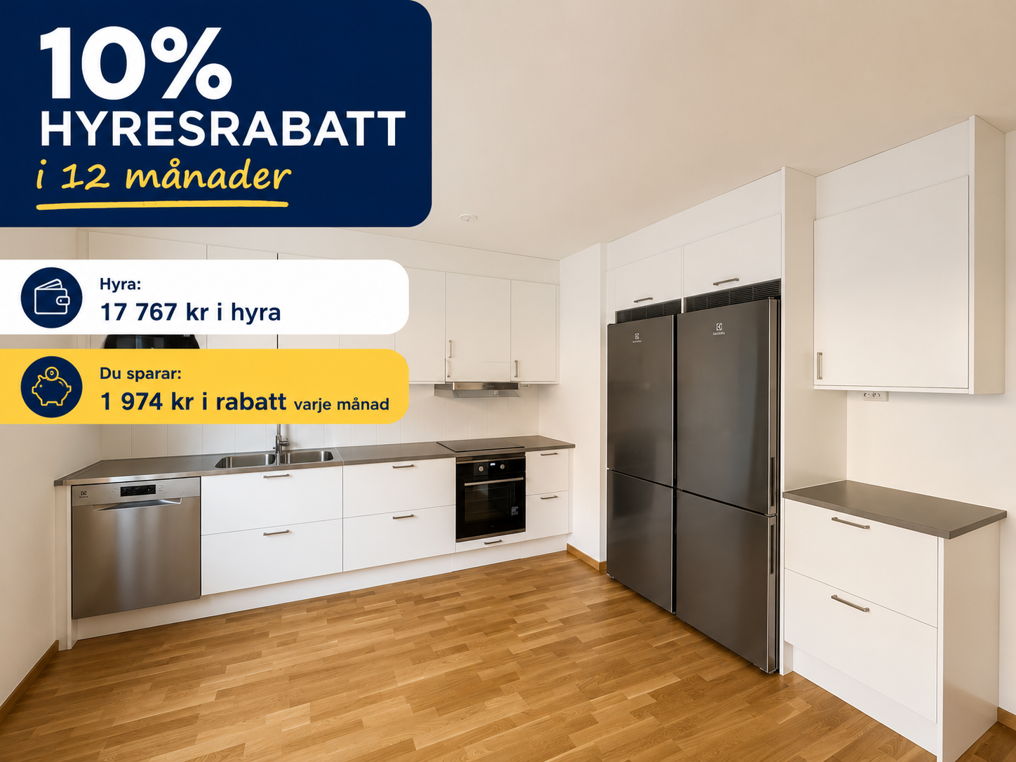 Lägenhet, 3 rooms, 88 sqm, Järfälla