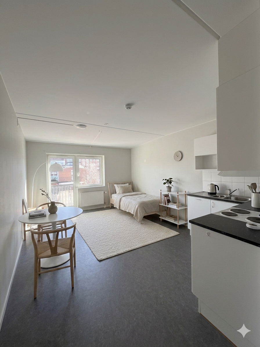 Lägenhet, 1 rooms, 29 sqm, Trollhättan