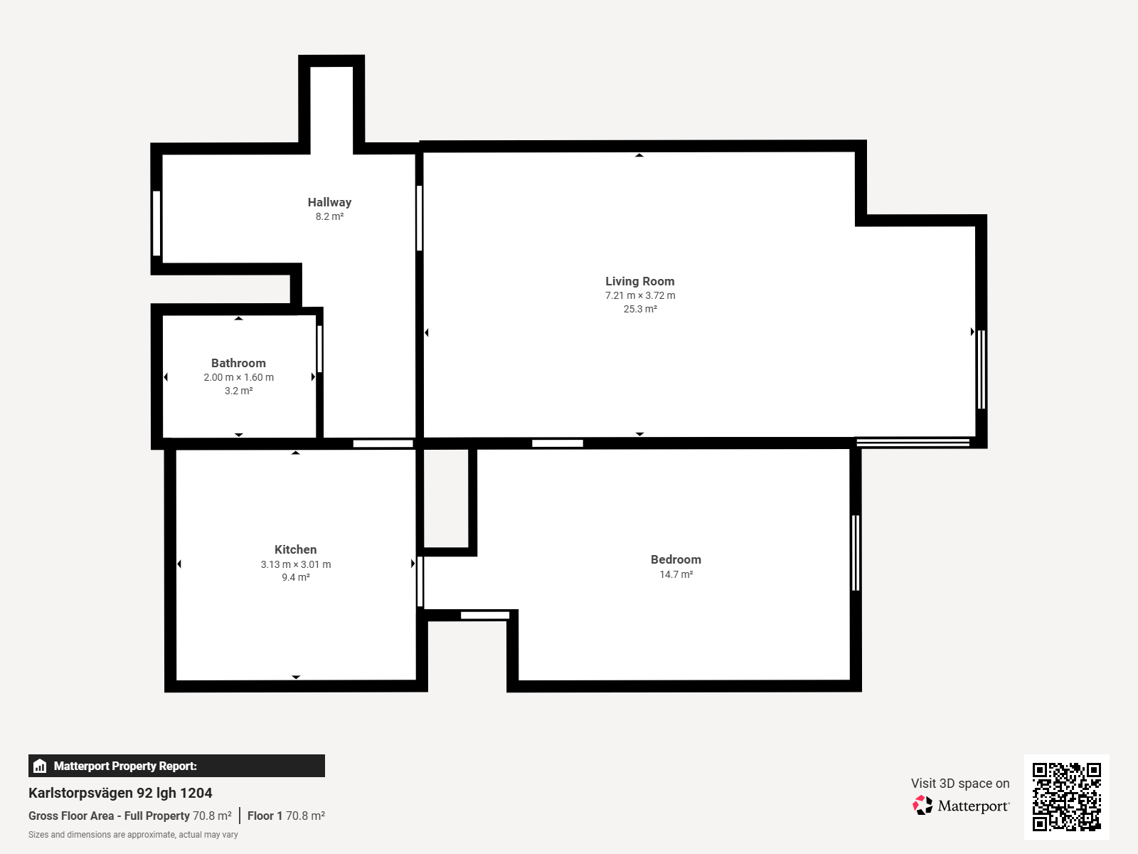 Lägenhet, 2 rooms, 61 sqm, Trollhättan