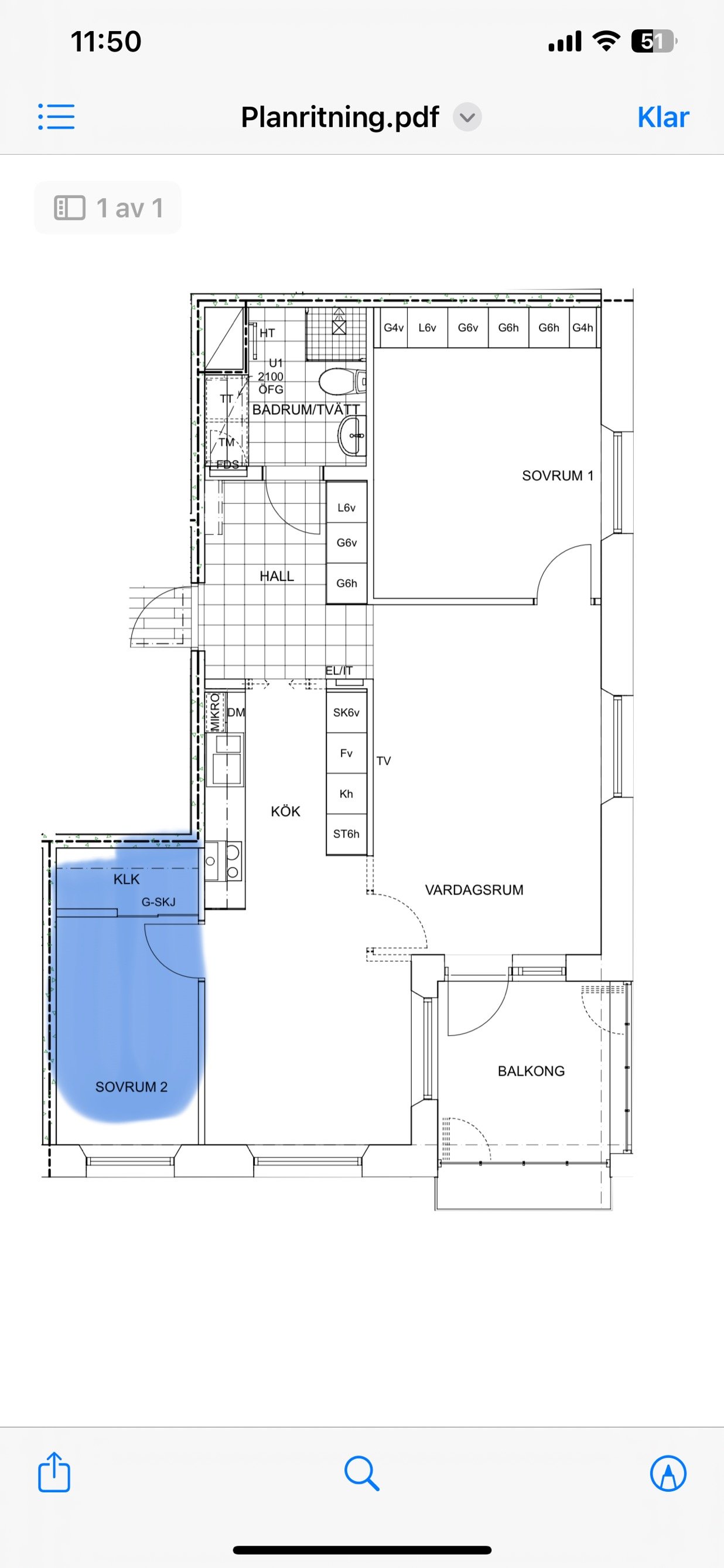 Lägenhet, 1 rooms, 8 sqm, Varberg