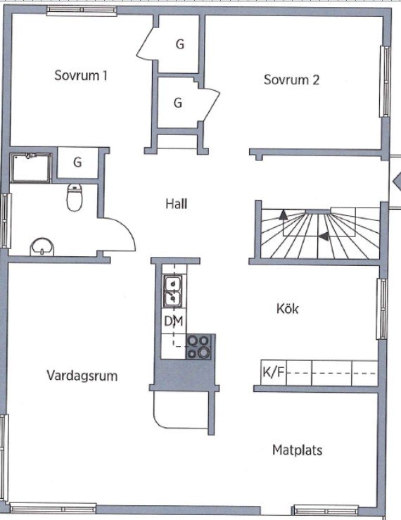 Lägenhet, 4 rooms, 96 sqm, Sävedalen