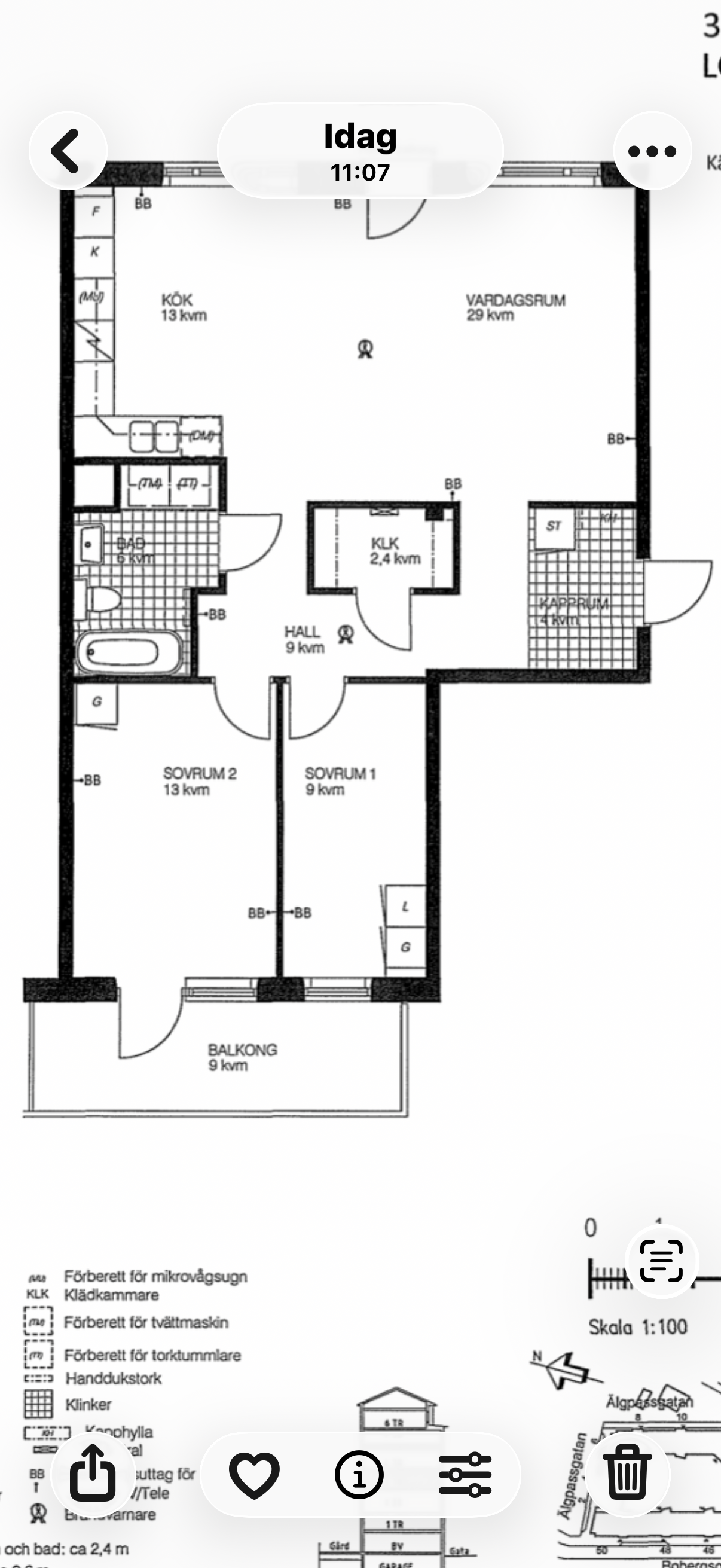 Lägenhet, 3 rum, 13 kvm, Stockholm
