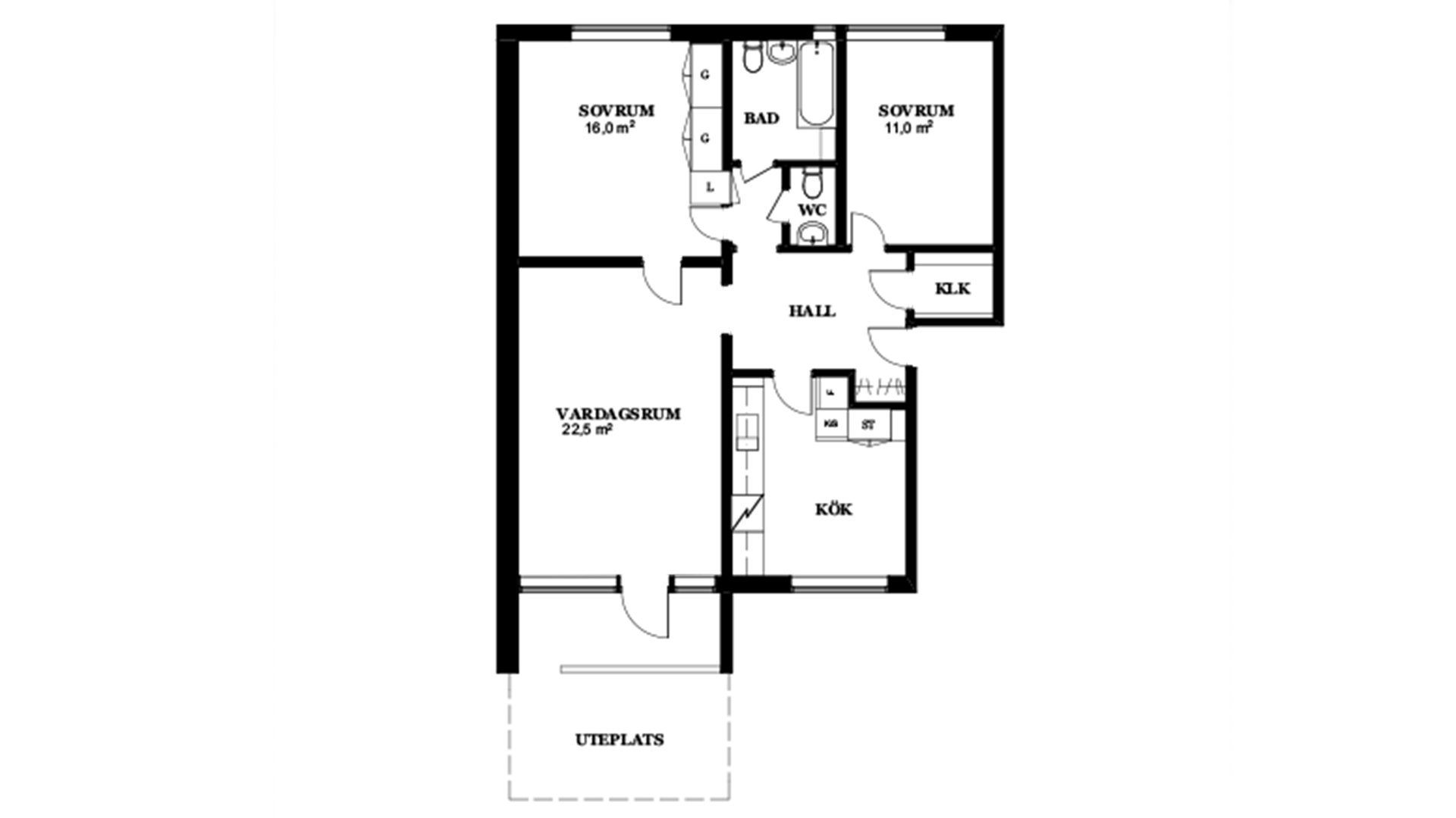 Lägenhet, 3 rum, 81 kvm, Västerås